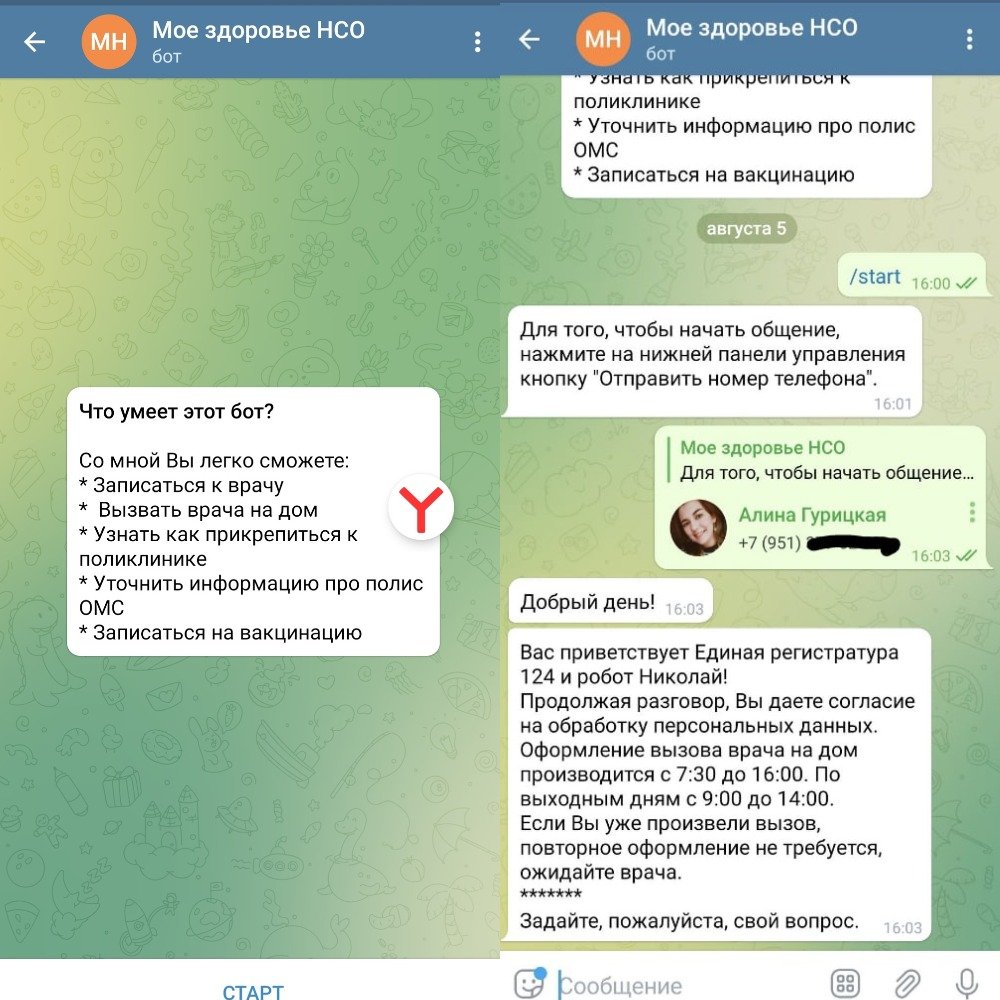 Правительство Новосибирской области запустило медицинского чат-бота в  Telegram