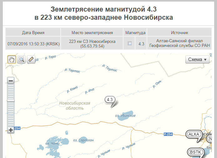 Карта оз сартлан новосибирская область