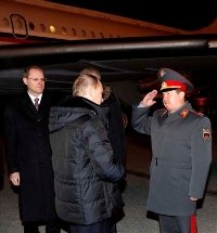 В Новосибирск приехал Владимир Путин