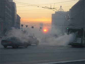 Новосибирск снова накрыло смогом