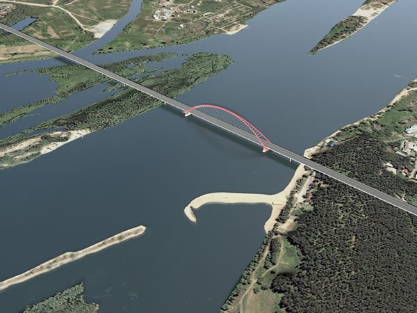 В 2013 году начнется монтаж арочного пролета третьего моста