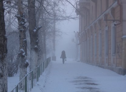 Туман спрятал Новосибирск на несколько дней