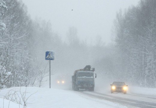 16 автомобилей замерзли на трассах в Новосибирской области