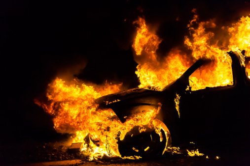 Почти 400 автомобилей горели в Новосибирской области