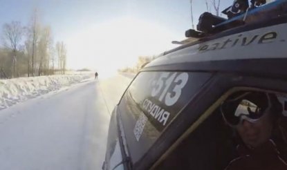 Новосибирцы разогнались на лыжах до 130 километров в час