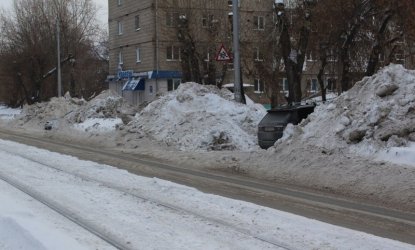 Новосибирск, потерянный в серости снежных масс