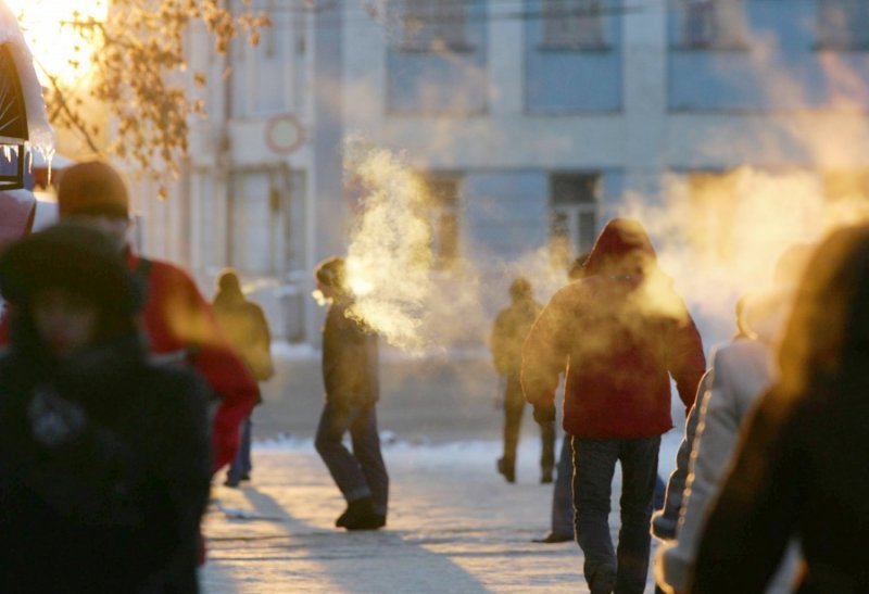 Температура воздуха резко падает до –33⁰C в Новосибирске