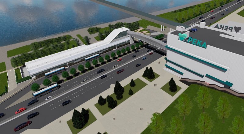 Как будет выглядеть «Речной вокзал»: макет транспортного узла
