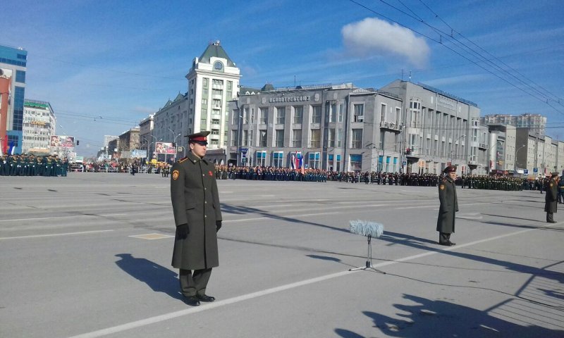 Новосибирск отмечает день Победы 