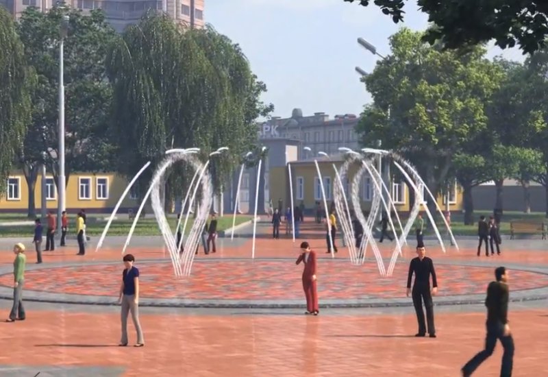 Новосибирцы выбрали фонтан с туманами в подарок от Сбербанка