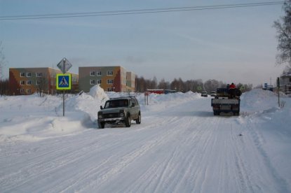 Дорогу к «Горкам Академпарка» откопали от снежной каши