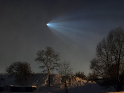 «Медузу» от ракеты-носителя увидели в небе над Новосибирском