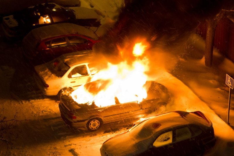 В семь раз чаще горели авто в морозы в Новосибирской области