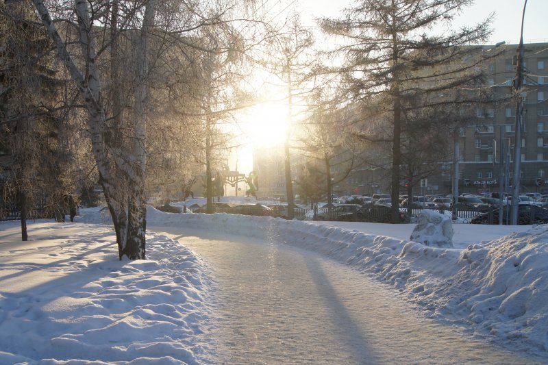 Снег и потепление идут в Новосибирск после аномального холода