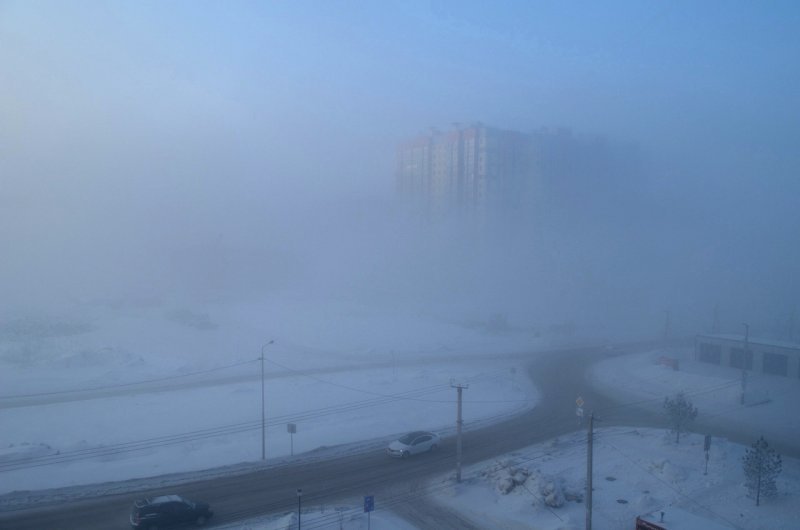 Синоптики объяснили туман в Новосибирске и пообещали оттепель