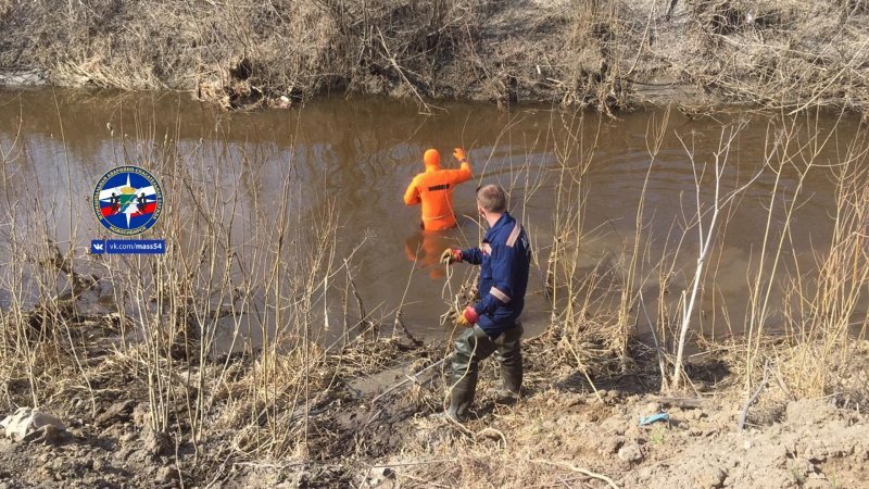 Нефтепродукты попали в реку в Новосибирске