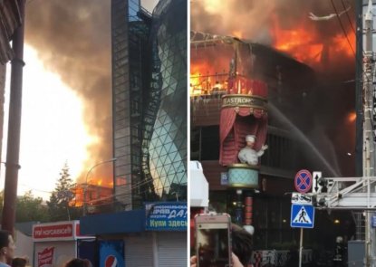 В центре Новосибирска сгорел ресторан Puppen Haus