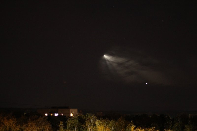 Жители Академгородка запечатлели запуск ракеты с Байконура