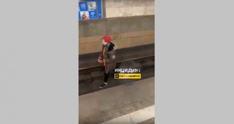 Курящий молодой человек остановил поезд на «Гагаринской»