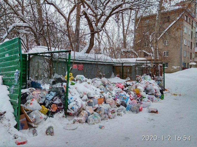Облправительство назвало срок вывоза мусора после Нового года