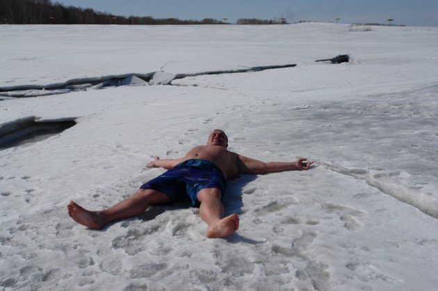 Сибиряк уснул на Обском море в 22-градусный мороз