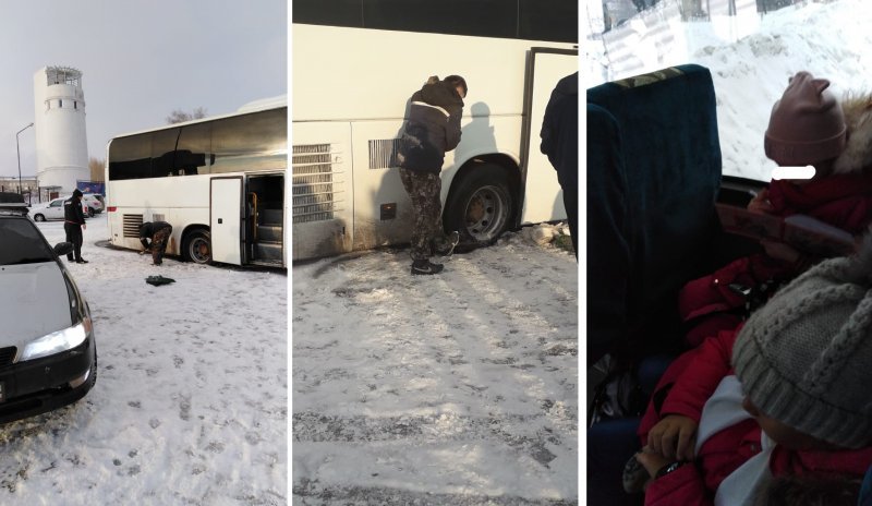 «Мэр vs снег»: автобус со школьниками застрял у планетария