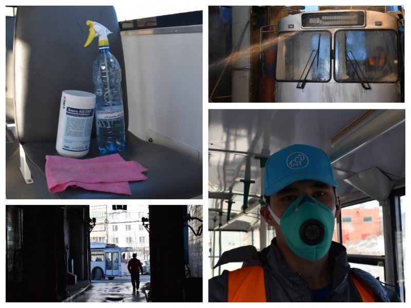По литру за троллейбус: мэрия чистит транспорт от коронавируса