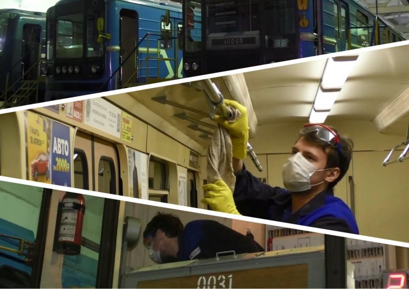 В Новосибирском метро всю ночь моют вагоны от коронавируса