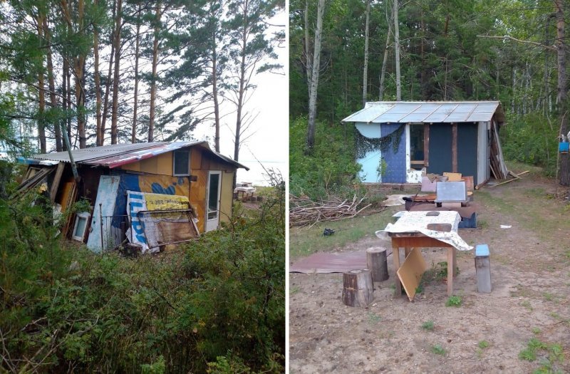 Прокуроры расчистили в Мошковском районе остров от незаконной постройки