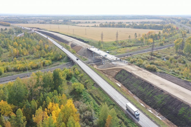 На границе Новосибирской и Кемеровской областей приступили к строительству двух путепроводов