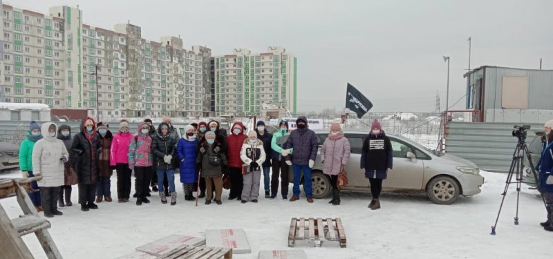 Голодовка обманутых дольщиков проходит в Новосибирске 