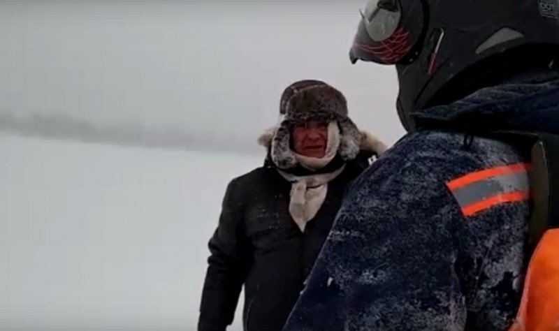 Рыбак заблудился в метели на льду Новосибирского водохранилища