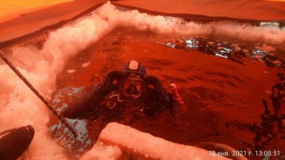 Тело утонувшего бульдозериста водолазы нашли в ледяной воде лишь на вторые сутки 