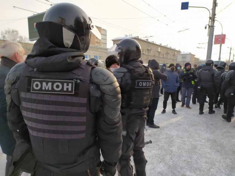 Протесты 23 января в Новосибирске: онлайн-трансляция