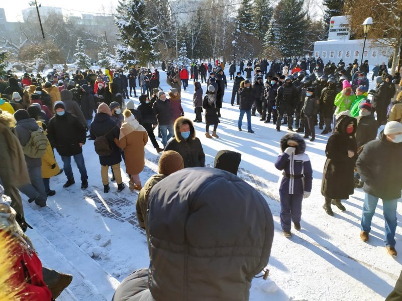 В Новосибирске задержали трех участников акции протеста