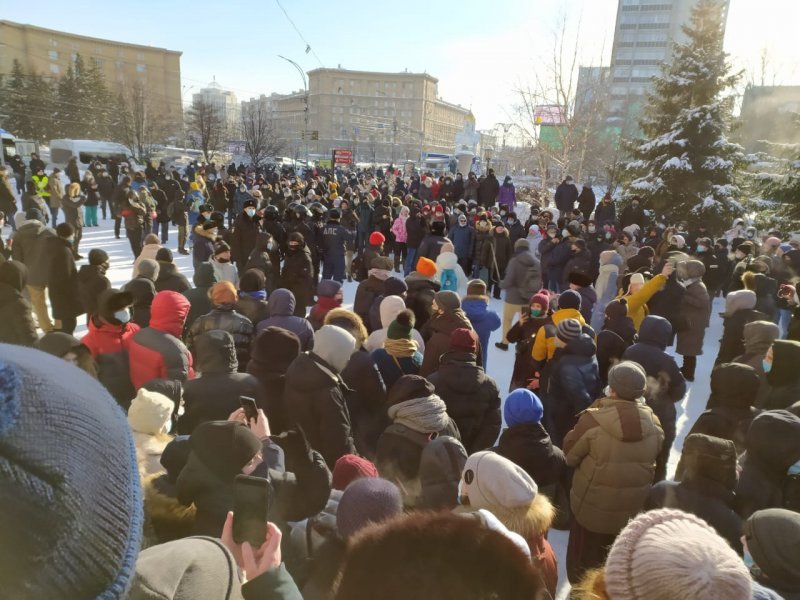 Итоги протестов: несколько десятков человек задержали в Новосибирске