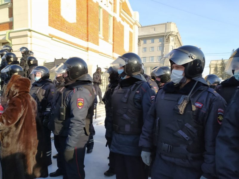 Каждый восьмой участник акции в Новосибирске был задержан