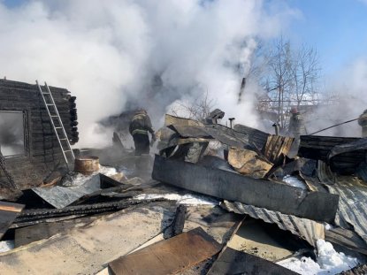 На месте пожара на Ольховской обнаружены останки двух детей