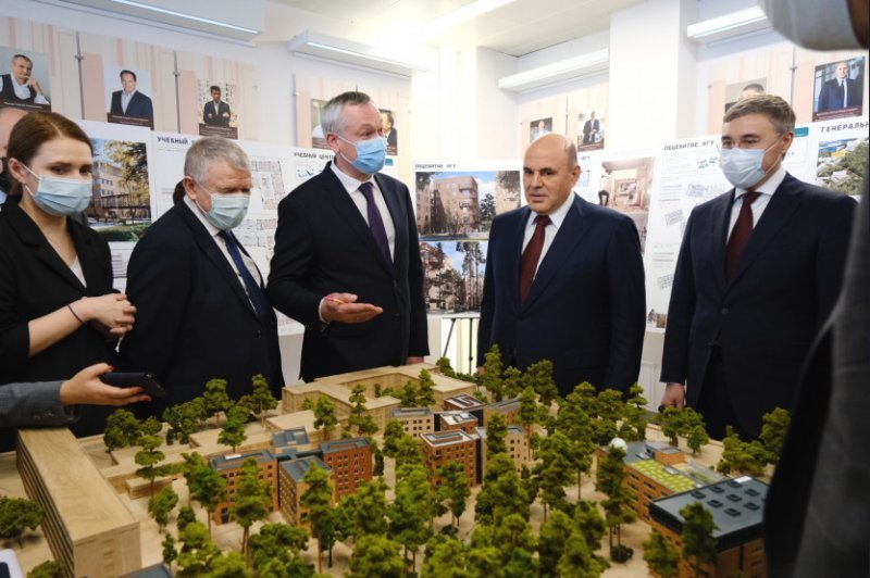 Губернатор Андрей Травников и премьер Михаил Мишустин договорились о строительстве новых корпусов НГУ