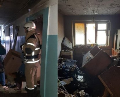 Пожар в общежитии в Дзержинском районе: эвакуировали 18 взрослых и одного ребенка