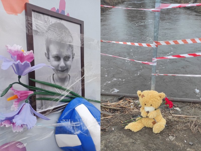 К месту гибели ребенка в городе Обь несут игрушки и цветы