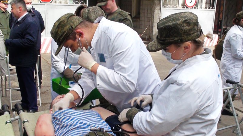 Офицеры запаса медицинской службы из Новосибирска снова в строю