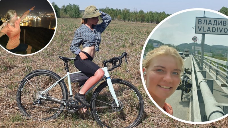 5 700 километров за 50 дней: велосипедистка в одиночку доехала из Новосибирска до Владивостока