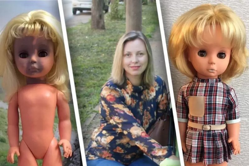 «Иногда ночью шью»: рукодельница из Новосибирска дает потрепанным советским куклам новую жизнь 