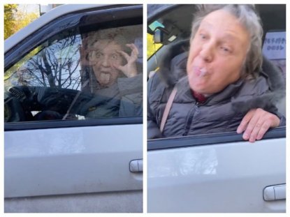 «Свою рожу сними, крокозябра!»: пенсионерка устроила ДТП, покривлялась и плюнула в жительницу Новосибирска (ВИДЕО)