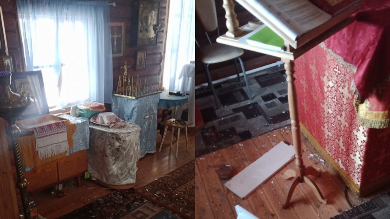 Вандалы напали на церковь в Новосибирской области