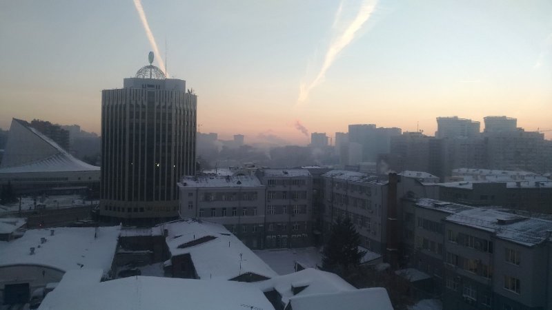 Вредные примеси наполнили воздух в Новосибирске 14 января