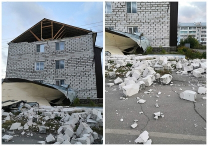 Прокуратура проверяет обстоятельства обрушения части жилого дома из-за порывов ветра