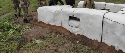 Рогозин испытывает гибкий бетон для оборонительных укреплений на Донбассе
