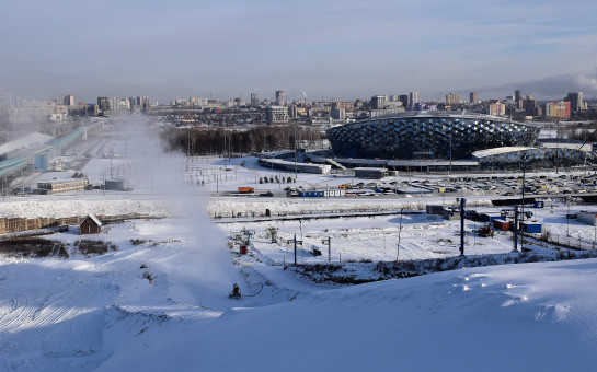 Расчехлили пушки: сноуборд-парк на Горской готовят к открытию